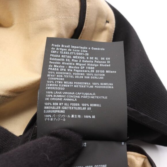 Prada Dress Back Cles Suspender Gabardine Mini Wool Jumper Skirt Sweater